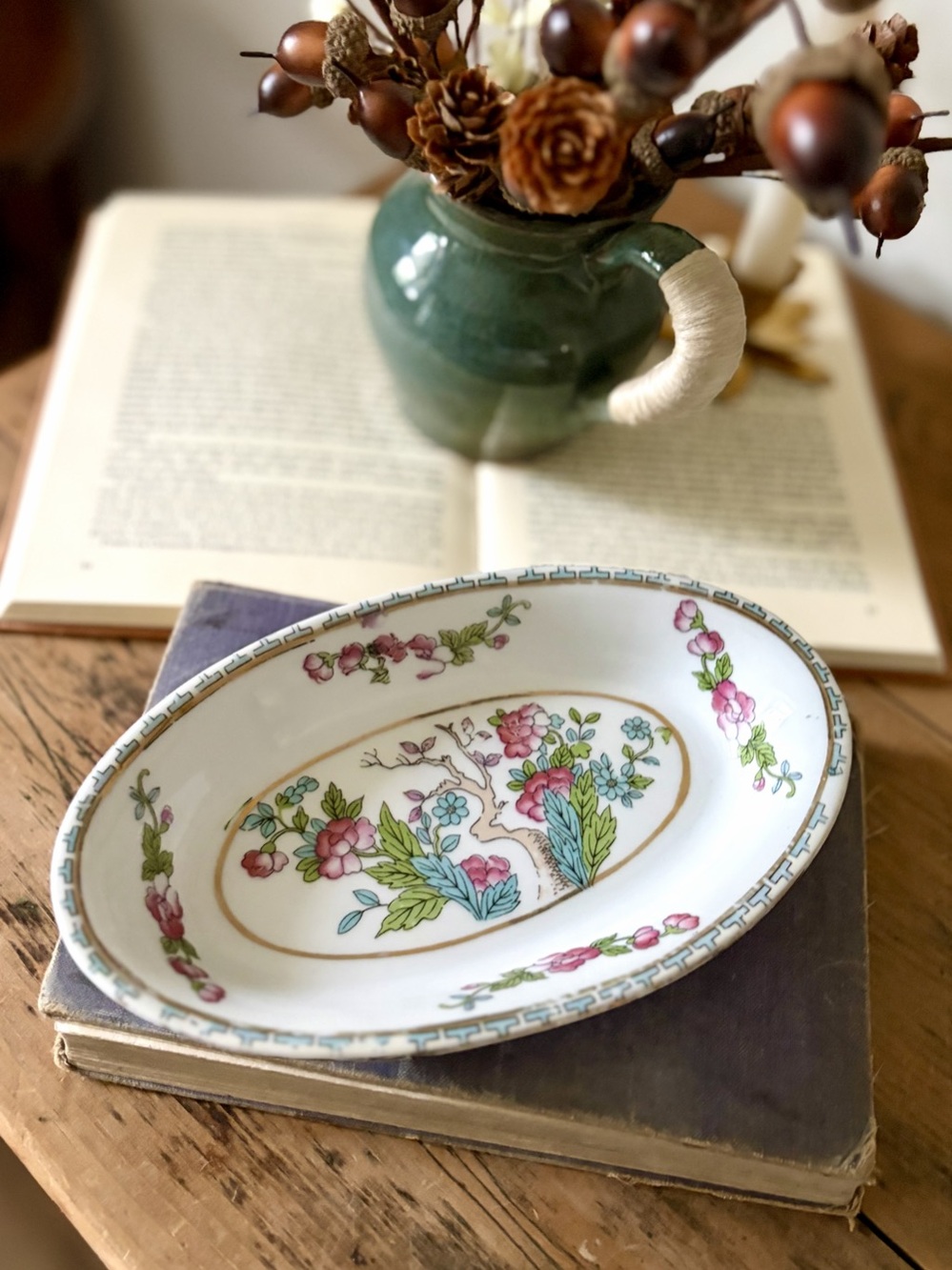Antique 1900s Nippon Japanese Porcelain Dish